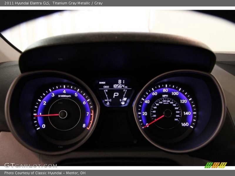 Titanium Gray Metallic / Gray 2011 Hyundai Elantra GLS
