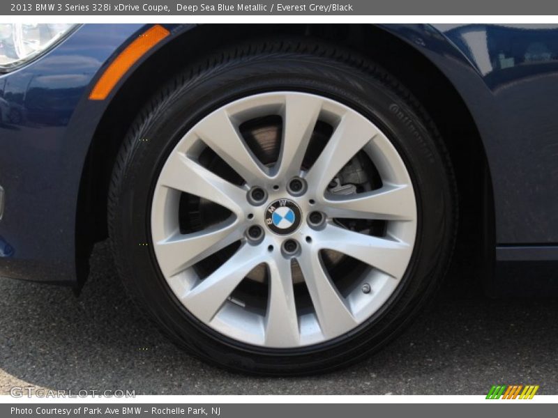 Deep Sea Blue Metallic / Everest Grey/Black 2013 BMW 3 Series 328i xDrive Coupe