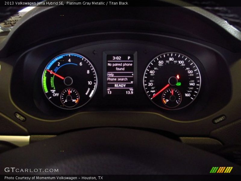 Platinum Gray Metallic / Titan Black 2013 Volkswagen Jetta Hybrid SE