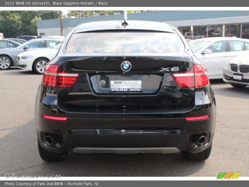 Black Sapphire Metallic / Black 2013 BMW X6 xDrive35i