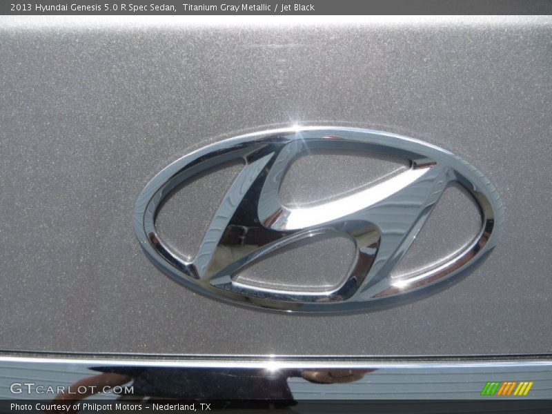 Titanium Gray Metallic / Jet Black 2013 Hyundai Genesis 5.0 R Spec Sedan