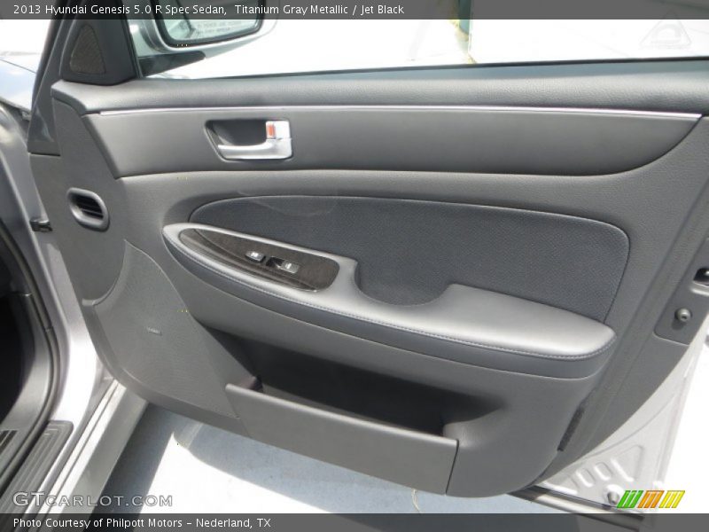 Titanium Gray Metallic / Jet Black 2013 Hyundai Genesis 5.0 R Spec Sedan
