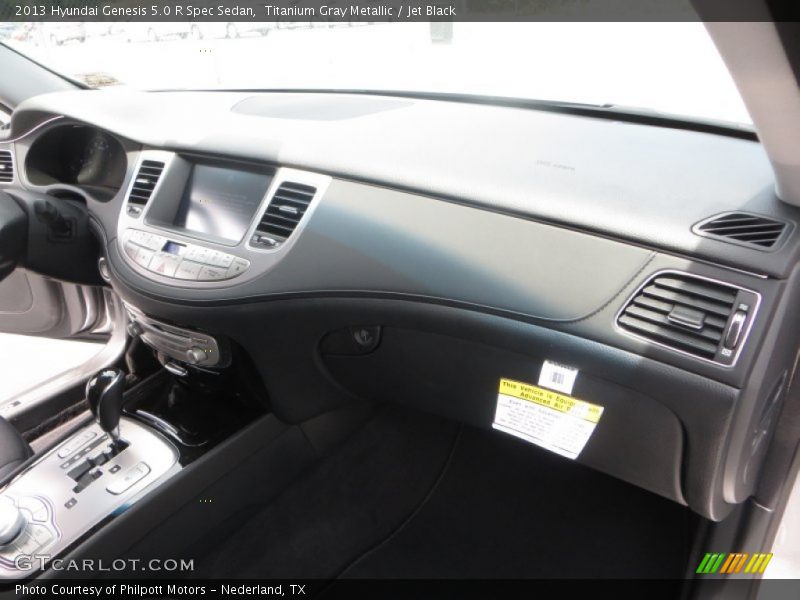 Titanium Gray Metallic / Jet Black 2013 Hyundai Genesis 5.0 R Spec Sedan