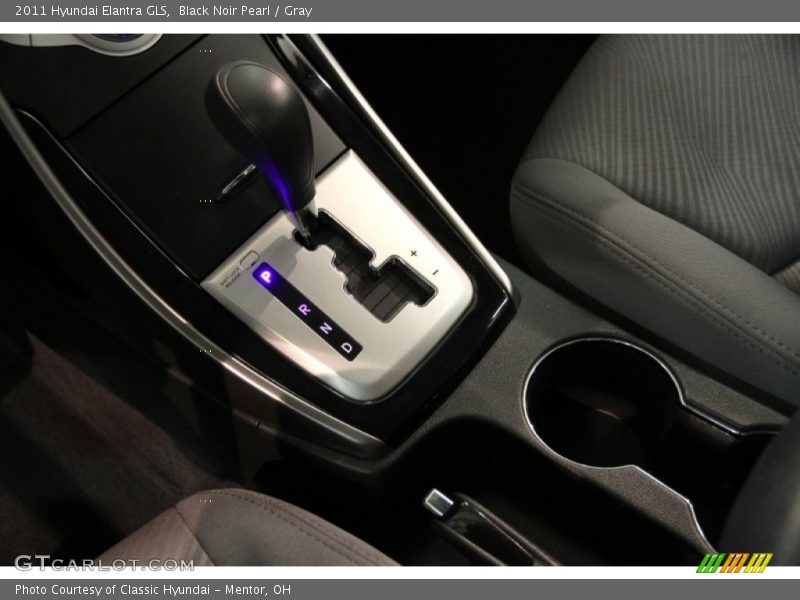 Black Noir Pearl / Gray 2011 Hyundai Elantra GLS