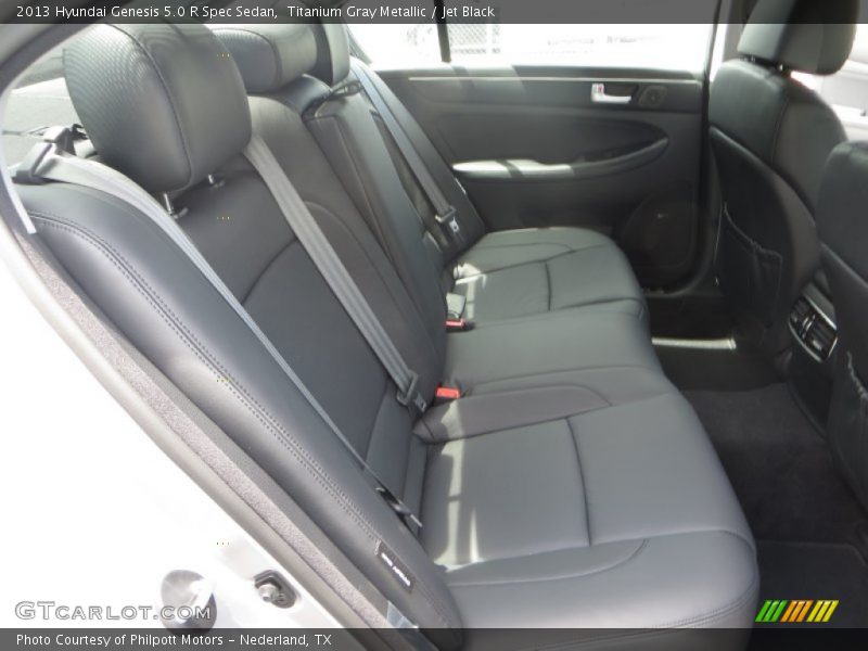 Titanium Gray Metallic / Jet Black 2013 Hyundai Genesis 5.0 R Spec Sedan