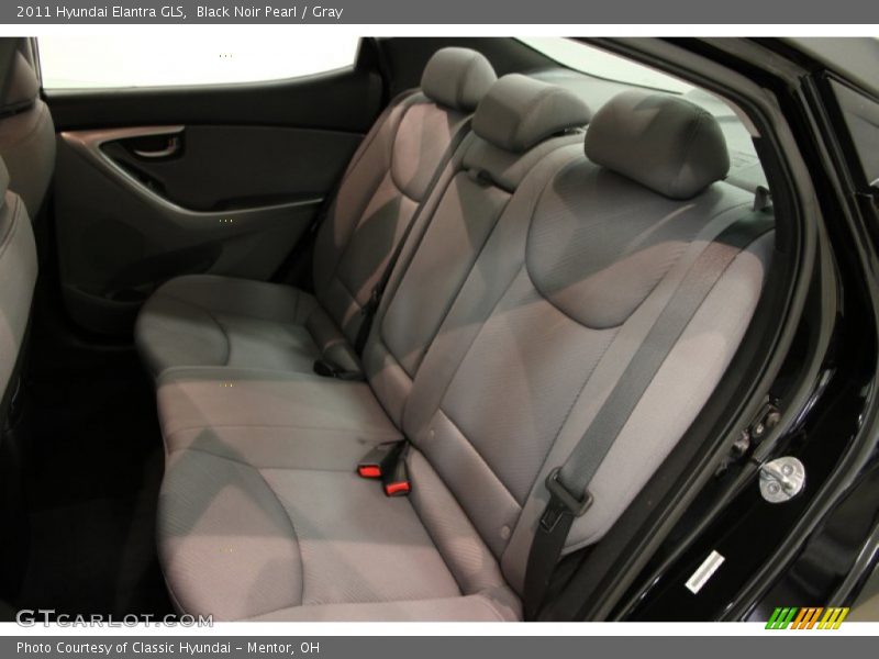 Black Noir Pearl / Gray 2011 Hyundai Elantra GLS
