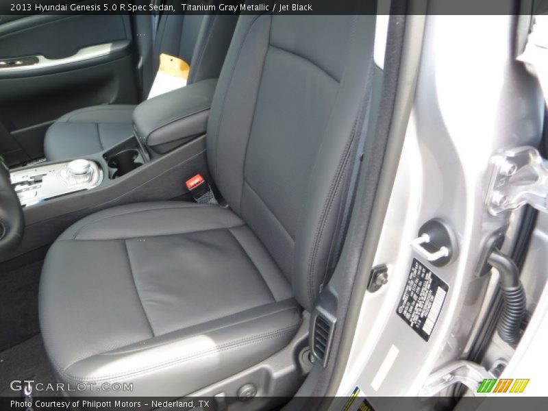Titanium Gray Metallic / Jet Black 2013 Hyundai Genesis 5.0 R Spec Sedan