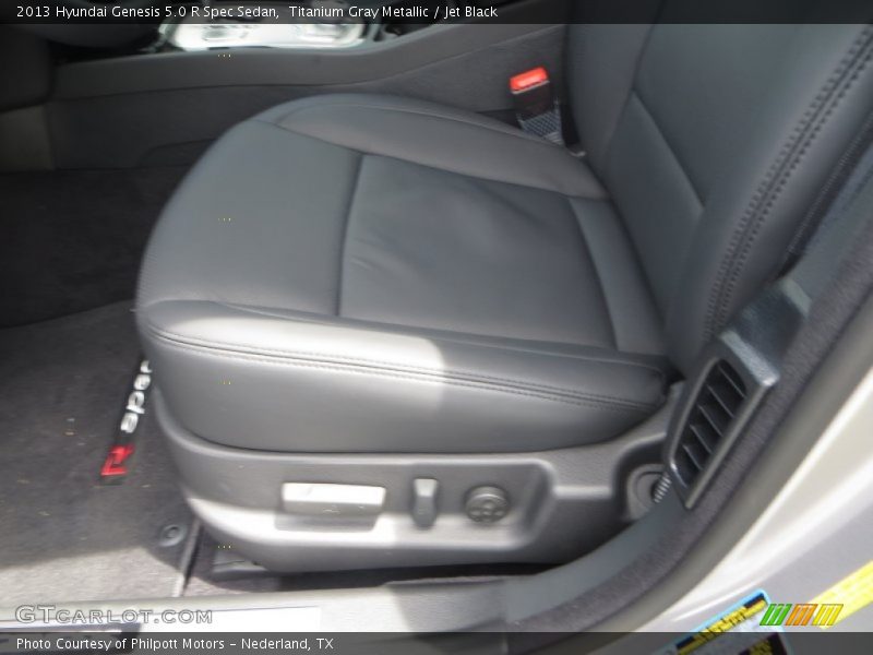 Titanium Gray Metallic / Jet Black 2013 Hyundai Genesis 5.0 R Spec Sedan