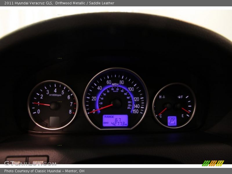 Driftwood Metallic / Saddle Leather 2011 Hyundai Veracruz GLS