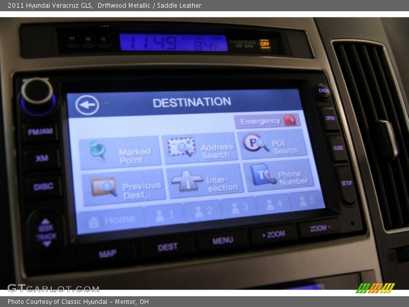 Driftwood Metallic / Saddle Leather 2011 Hyundai Veracruz GLS