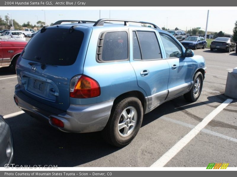 Arctic Blue / Gray 2004 Hyundai Santa Fe GLS