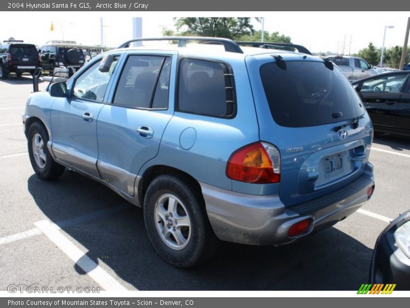 Arctic Blue / Gray 2004 Hyundai Santa Fe GLS