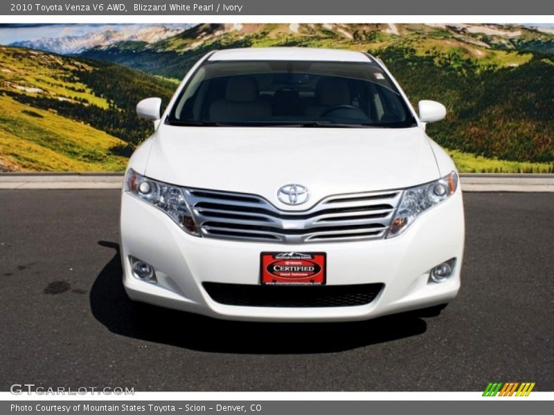 Blizzard White Pearl / Ivory 2010 Toyota Venza V6 AWD