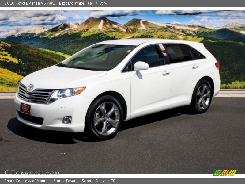 Blizzard White Pearl / Ivory 2010 Toyota Venza V6 AWD
