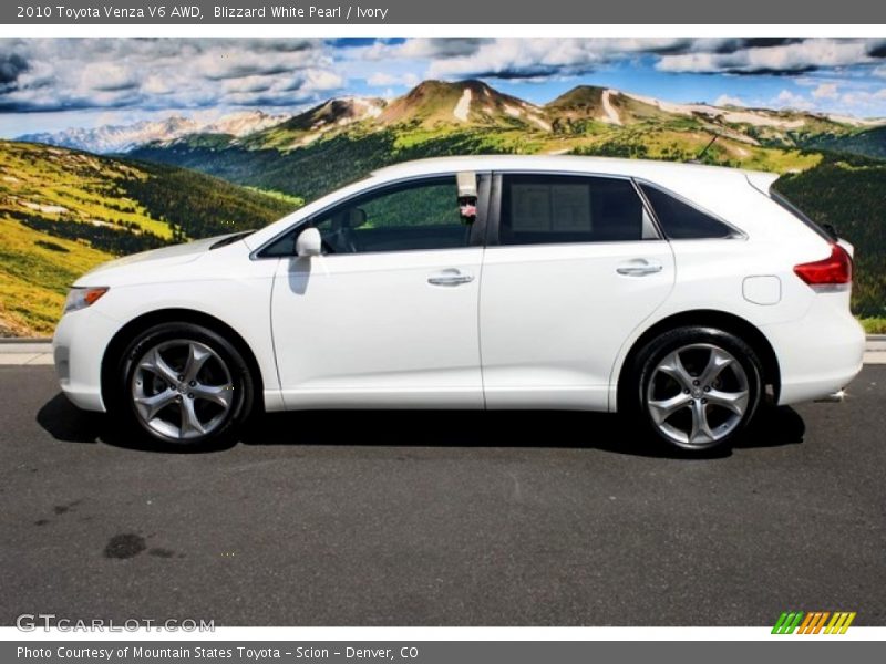 Blizzard White Pearl / Ivory 2010 Toyota Venza V6 AWD