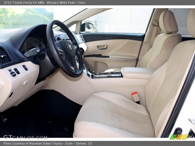Blizzard White Pearl / Ivory 2010 Toyota Venza V6 AWD