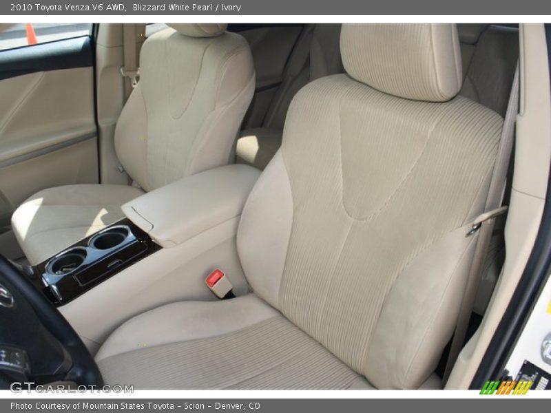 Blizzard White Pearl / Ivory 2010 Toyota Venza V6 AWD