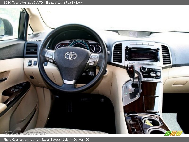 Blizzard White Pearl / Ivory 2010 Toyota Venza V6 AWD