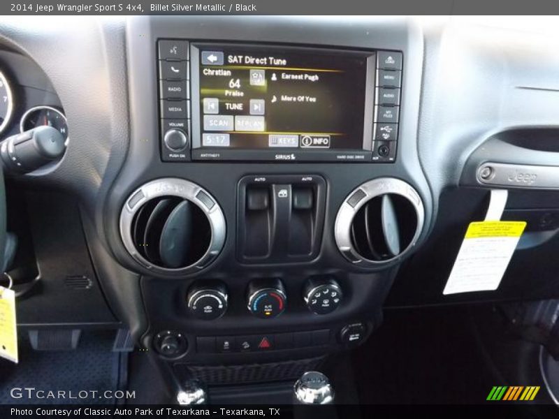Controls of 2014 Wrangler Sport S 4x4