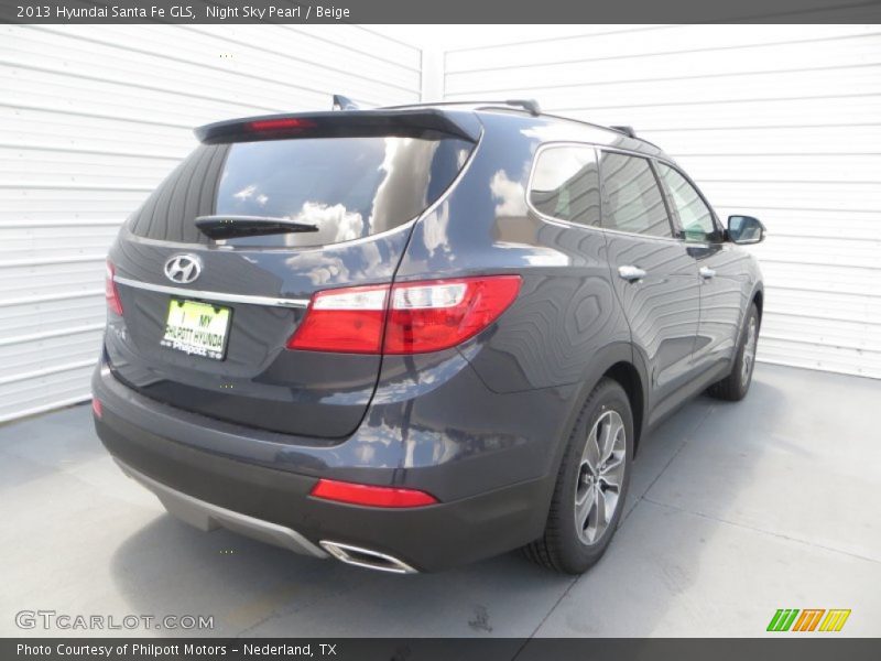 Night Sky Pearl / Beige 2013 Hyundai Santa Fe GLS