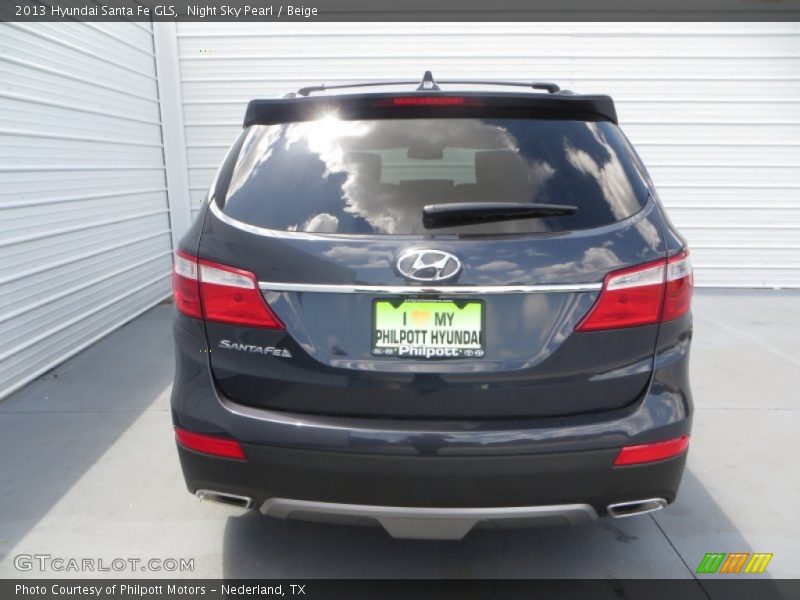 Night Sky Pearl / Beige 2013 Hyundai Santa Fe GLS