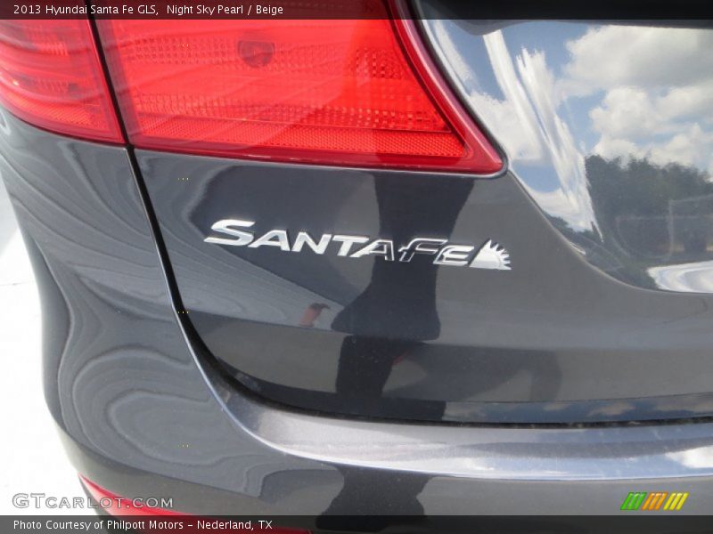 Night Sky Pearl / Beige 2013 Hyundai Santa Fe GLS