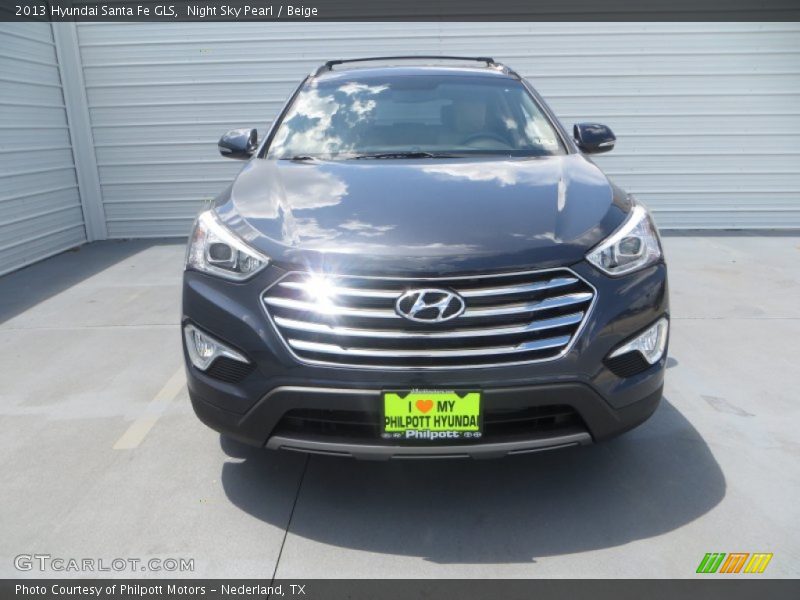 Night Sky Pearl / Beige 2013 Hyundai Santa Fe GLS