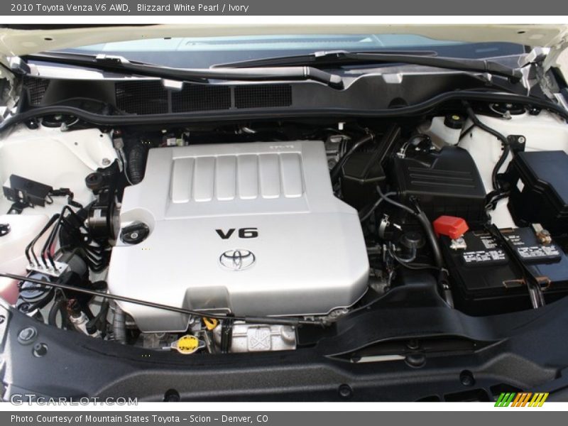 Blizzard White Pearl / Ivory 2010 Toyota Venza V6 AWD