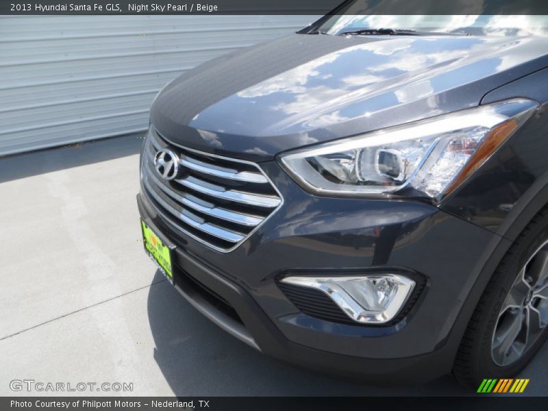 Night Sky Pearl / Beige 2013 Hyundai Santa Fe GLS