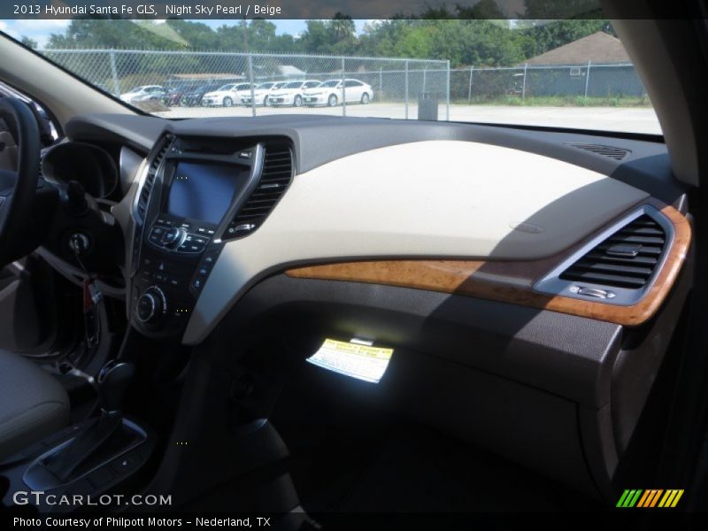 Night Sky Pearl / Beige 2013 Hyundai Santa Fe GLS