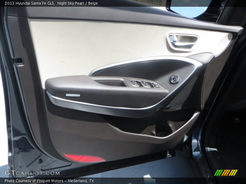 Night Sky Pearl / Beige 2013 Hyundai Santa Fe GLS