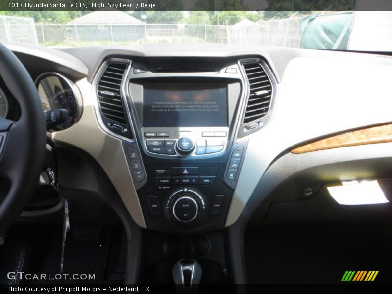 Night Sky Pearl / Beige 2013 Hyundai Santa Fe GLS