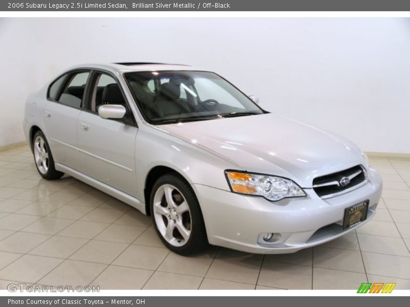 Brilliant Silver Metallic / Off-Black 2006 Subaru Legacy 2.5i Limited Sedan