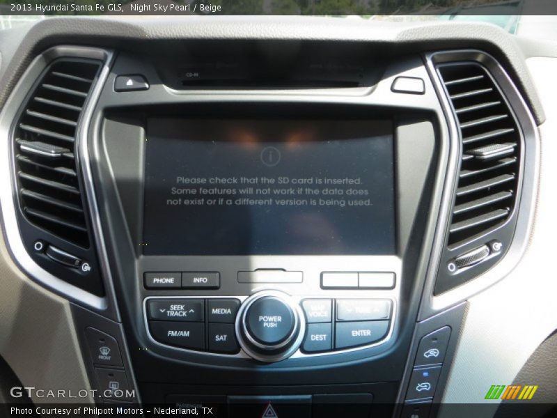 Night Sky Pearl / Beige 2013 Hyundai Santa Fe GLS