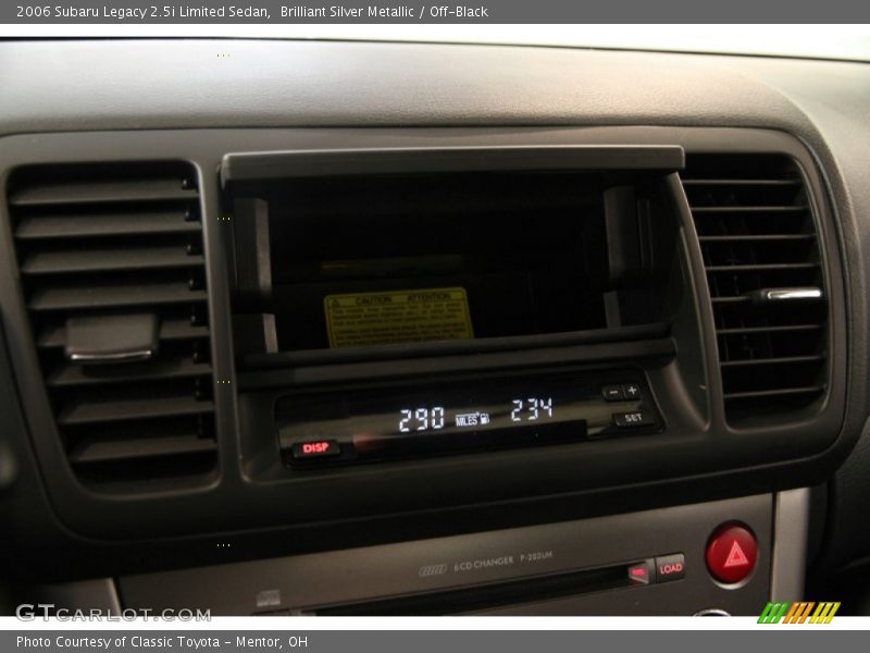 Brilliant Silver Metallic / Off-Black 2006 Subaru Legacy 2.5i Limited Sedan