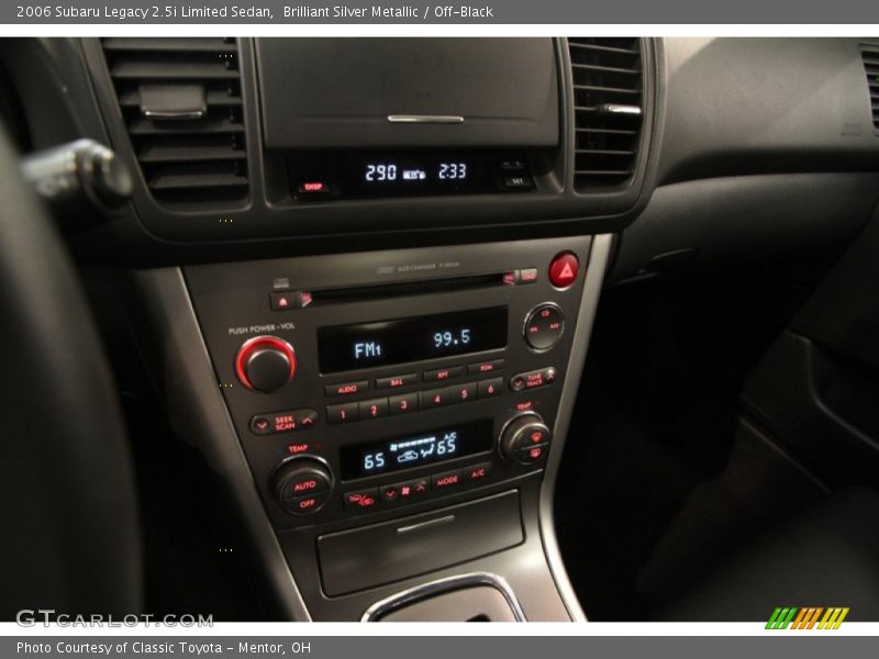 Brilliant Silver Metallic / Off-Black 2006 Subaru Legacy 2.5i Limited Sedan