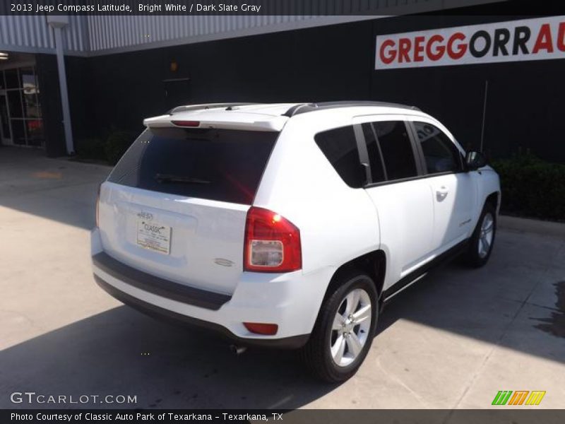 Bright White / Dark Slate Gray 2013 Jeep Compass Latitude