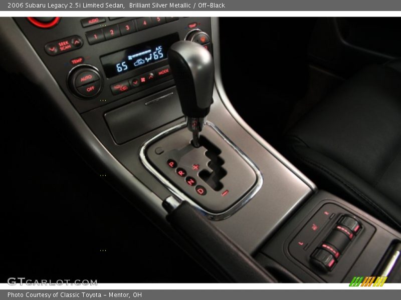 Brilliant Silver Metallic / Off-Black 2006 Subaru Legacy 2.5i Limited Sedan