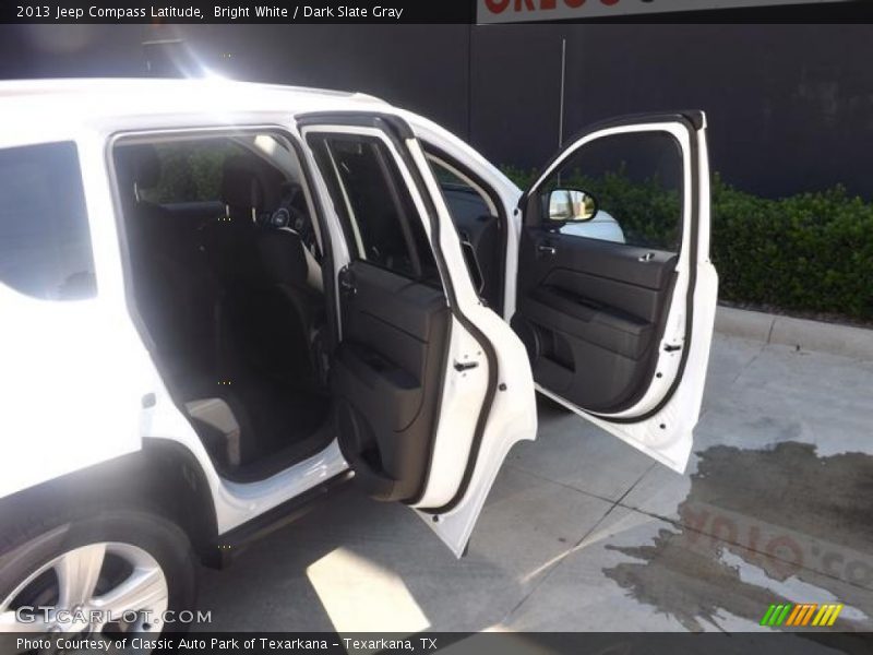Bright White / Dark Slate Gray 2013 Jeep Compass Latitude