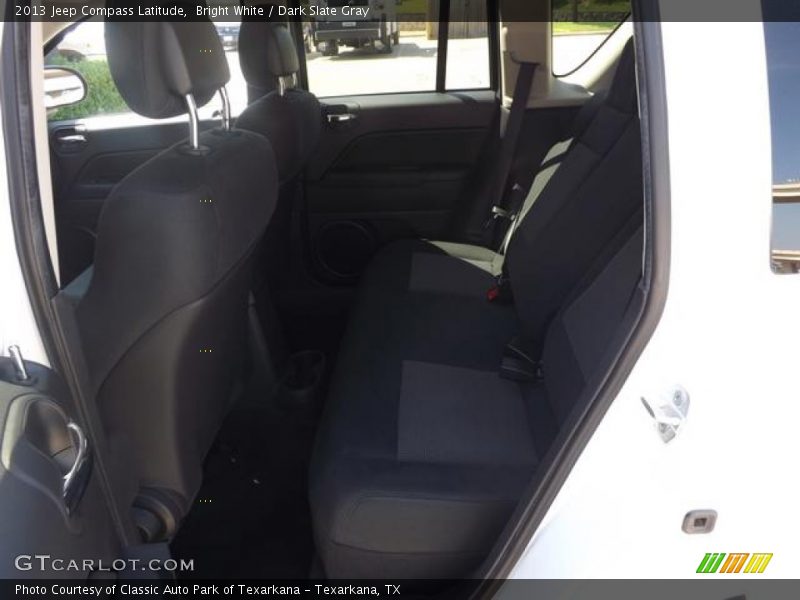 Bright White / Dark Slate Gray 2013 Jeep Compass Latitude