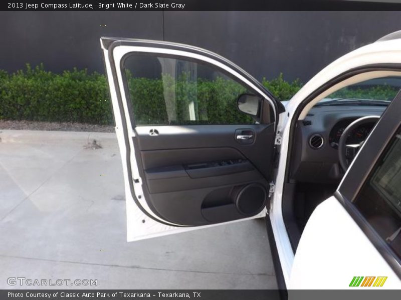 Bright White / Dark Slate Gray 2013 Jeep Compass Latitude