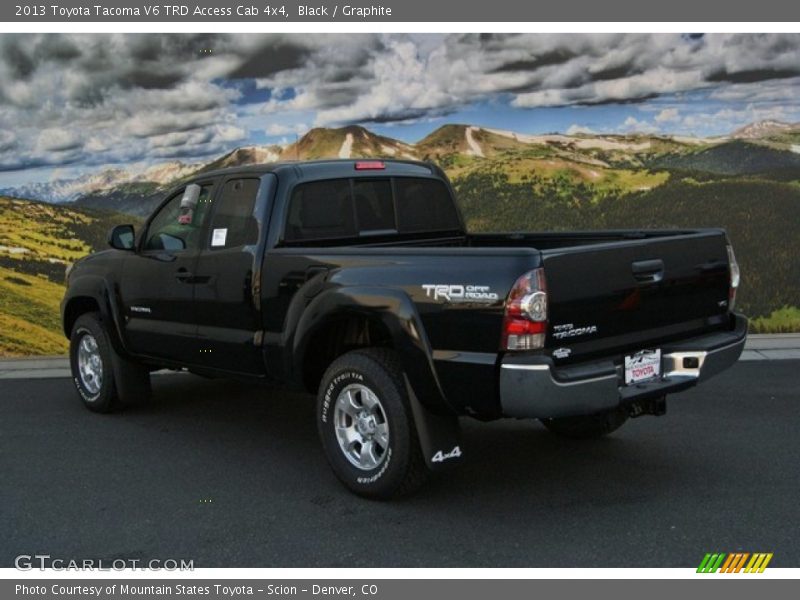 Black / Graphite 2013 Toyota Tacoma V6 TRD Access Cab 4x4
