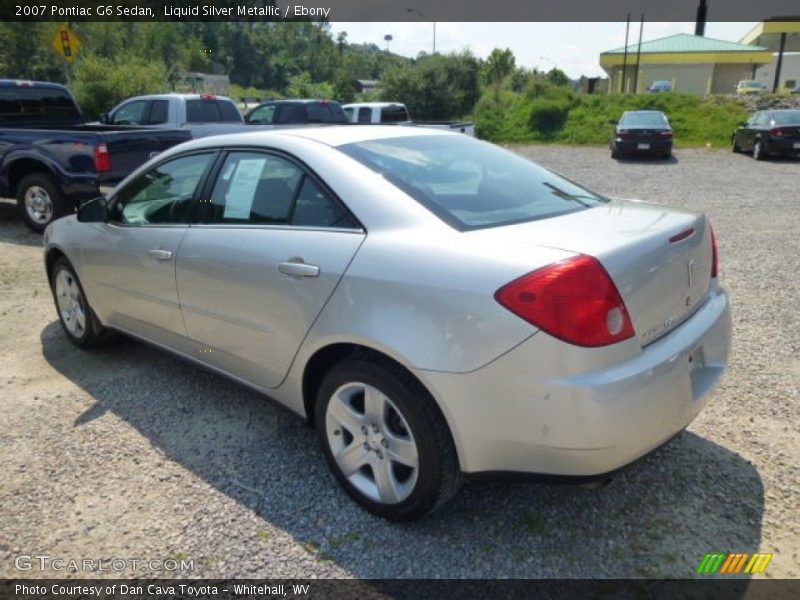 Liquid Silver Metallic / Ebony 2007 Pontiac G6 Sedan