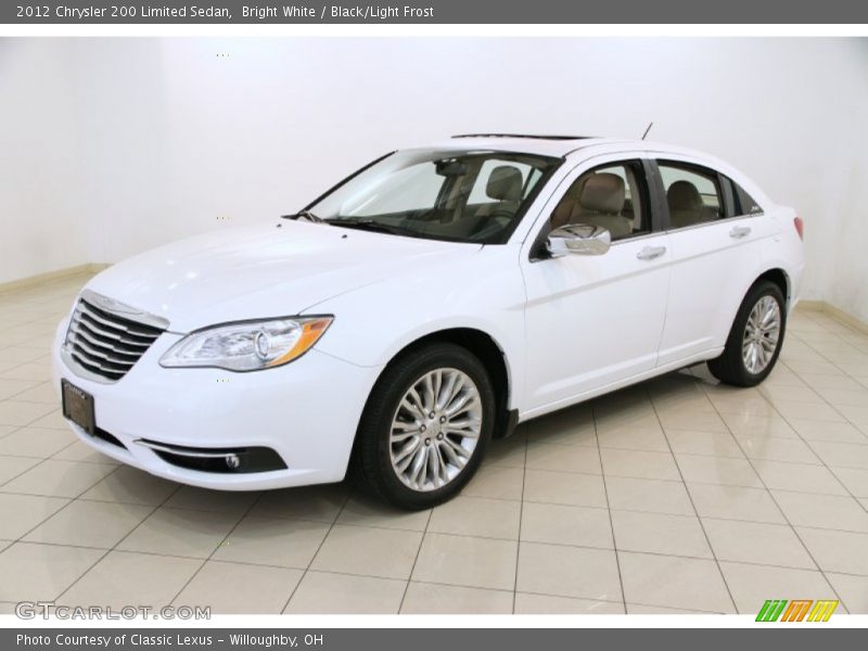 Bright White / Black/Light Frost 2012 Chrysler 200 Limited Sedan