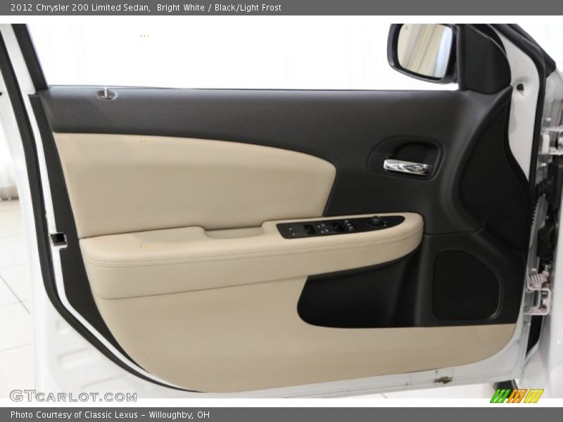Bright White / Black/Light Frost 2012 Chrysler 200 Limited Sedan