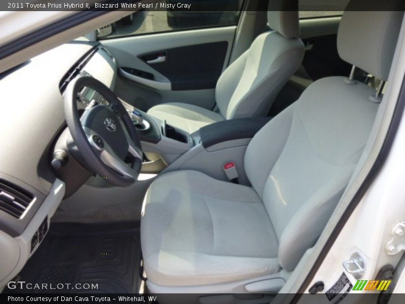Blizzard White Pearl / Misty Gray 2011 Toyota Prius Hybrid II