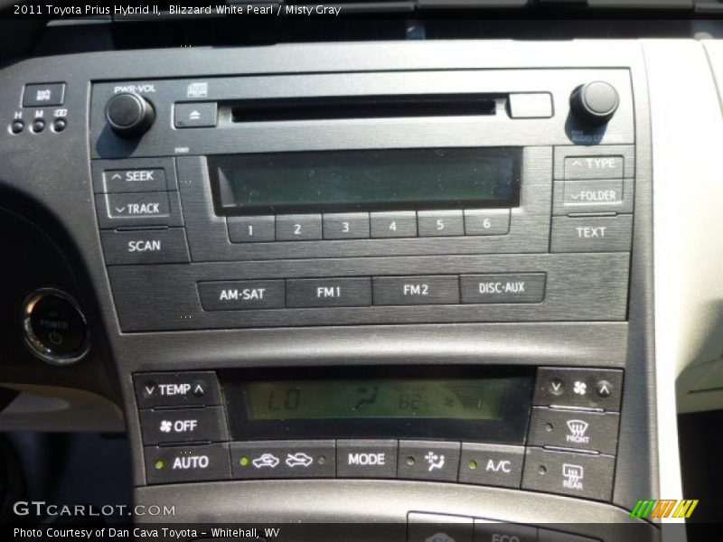 Blizzard White Pearl / Misty Gray 2011 Toyota Prius Hybrid II