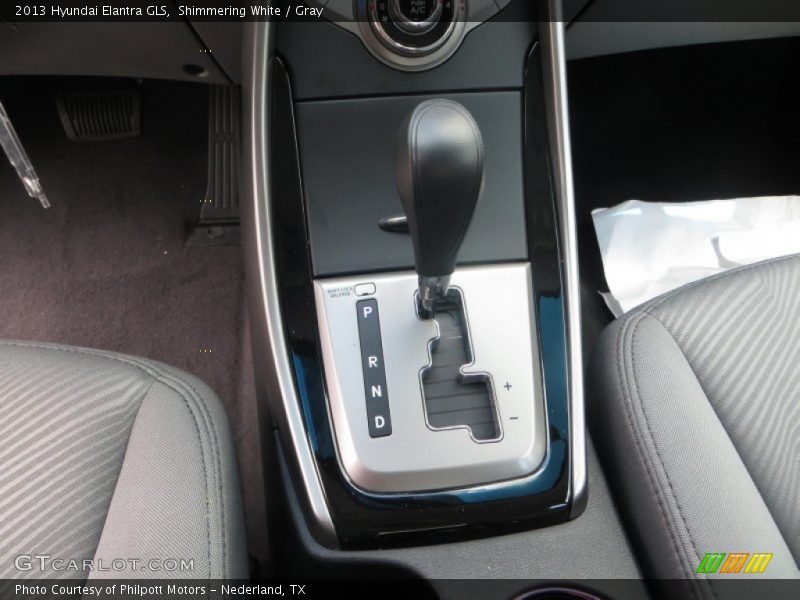 Shimmering White / Gray 2013 Hyundai Elantra GLS