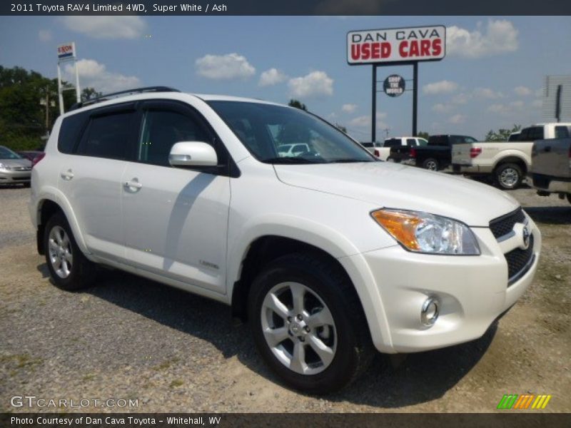 Super White / Ash 2011 Toyota RAV4 Limited 4WD