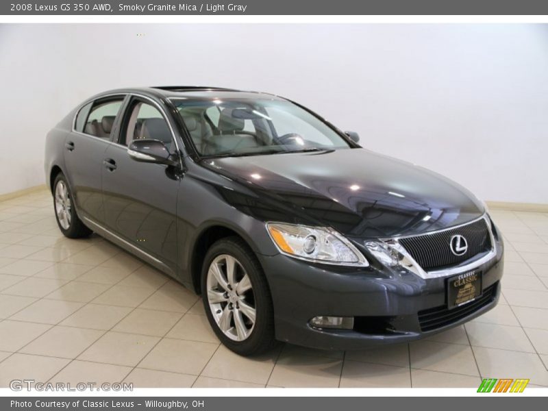 Smoky Granite Mica / Light Gray 2008 Lexus GS 350 AWD